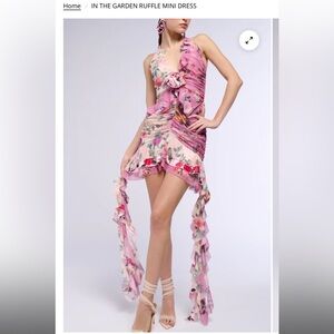ISO: AKIRA In the Garden Ruffle Mini Dress